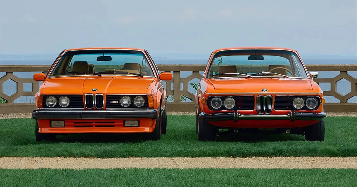 ronnie fieg, kith’in 15. yılını kutlamak için iki klasik bmw’yi arşive ait inka portakal renginde yeniden inşa etti
