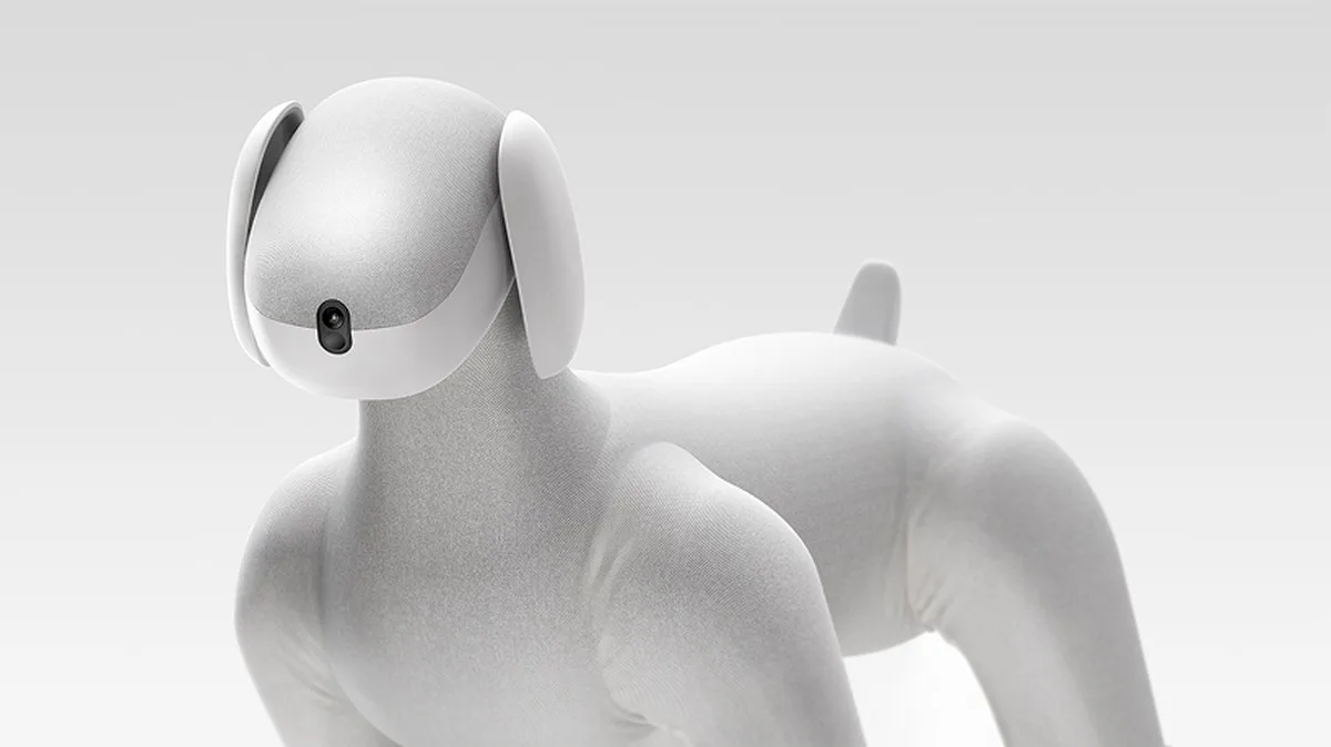 lassie robot dog pairs quadrupedal mobility with a soft removable knitted suit - 1