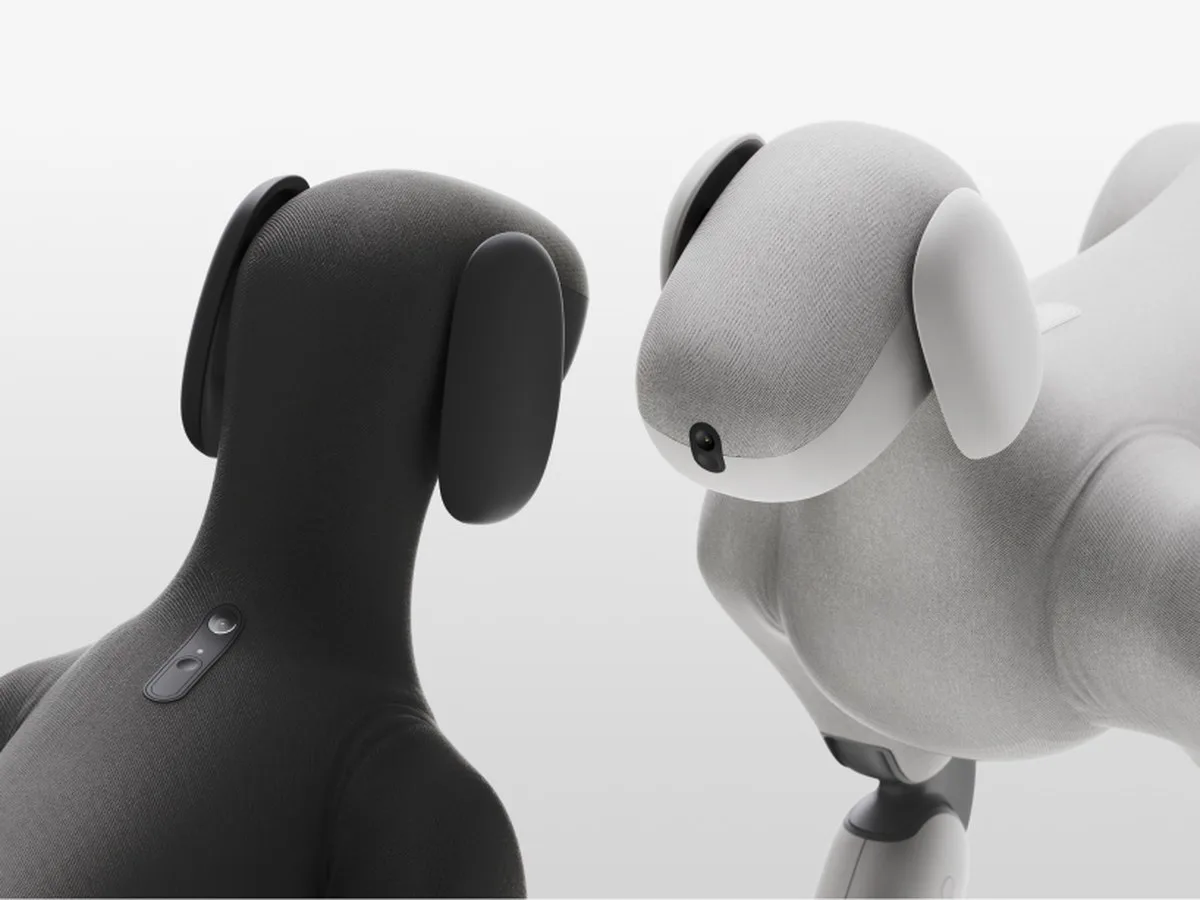 lassie robot dog pairs quadrupedal mobility with a soft removable knitted suit - 4