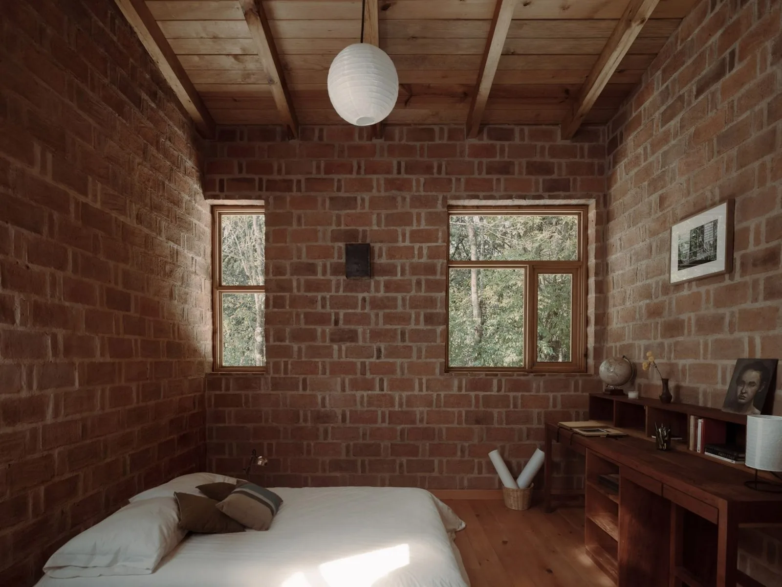 Bedroom interior at Casa Estelí by Colar