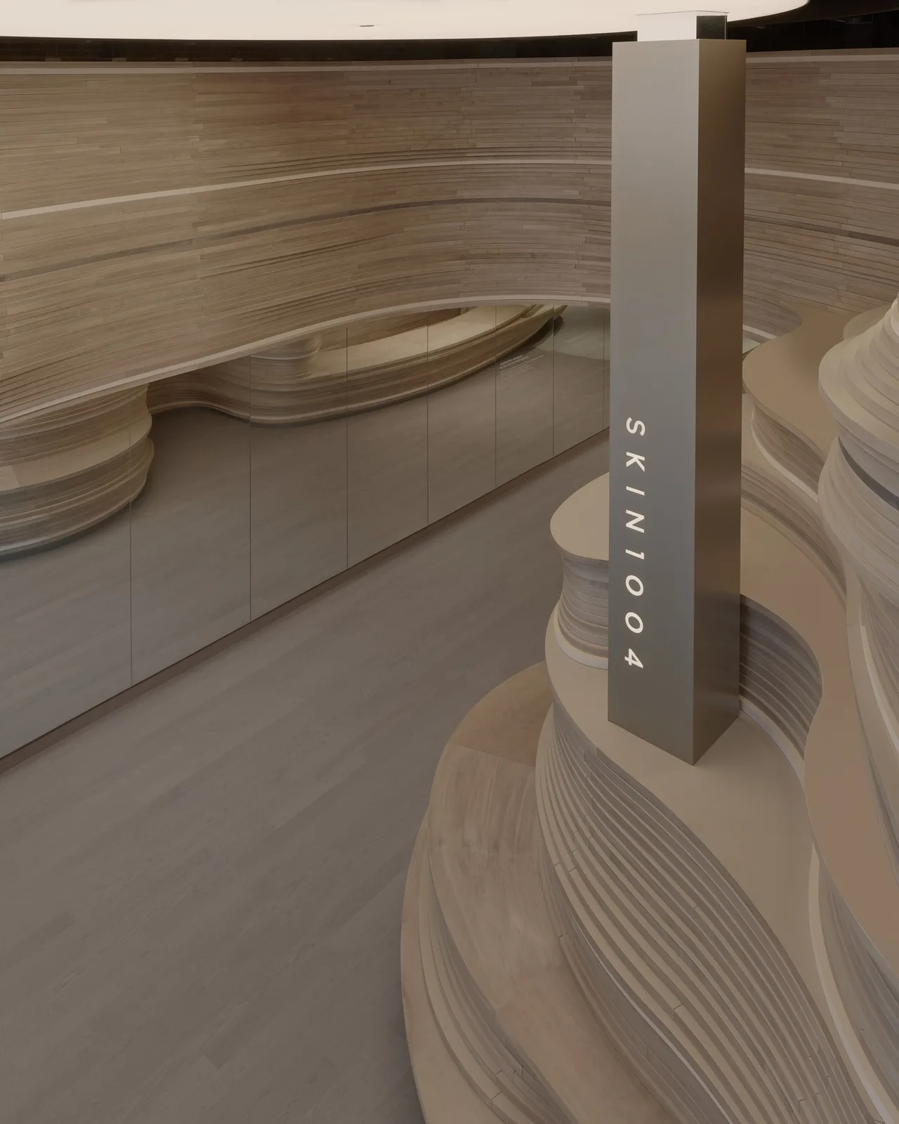 SKIN1004'in SoHo Bayrağı Mağazasında Katmanlı Ahşap Tasarımı Öne Çıkıyor