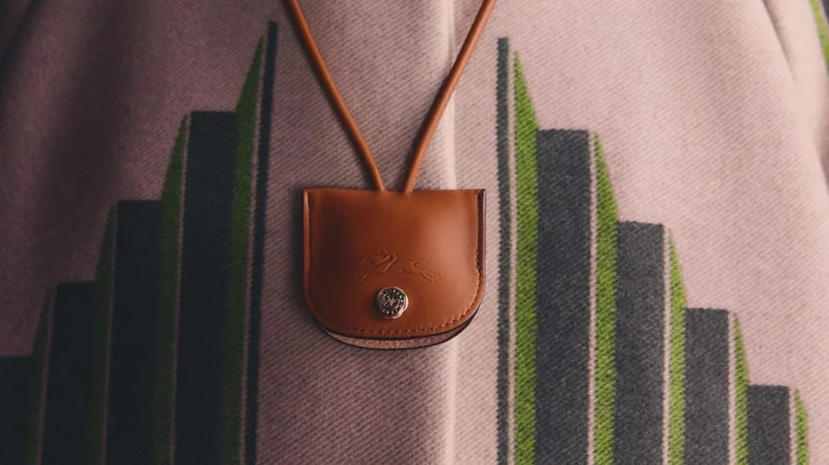 Close-up of patterned coat