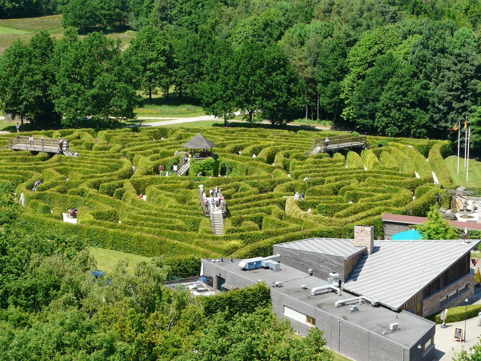 The site was built by British landscape artist Adrian Fisher.