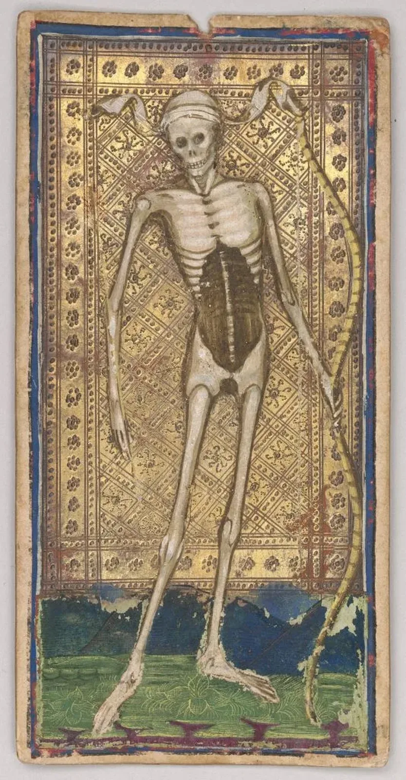 Hand-painted Tarot card depicting the
