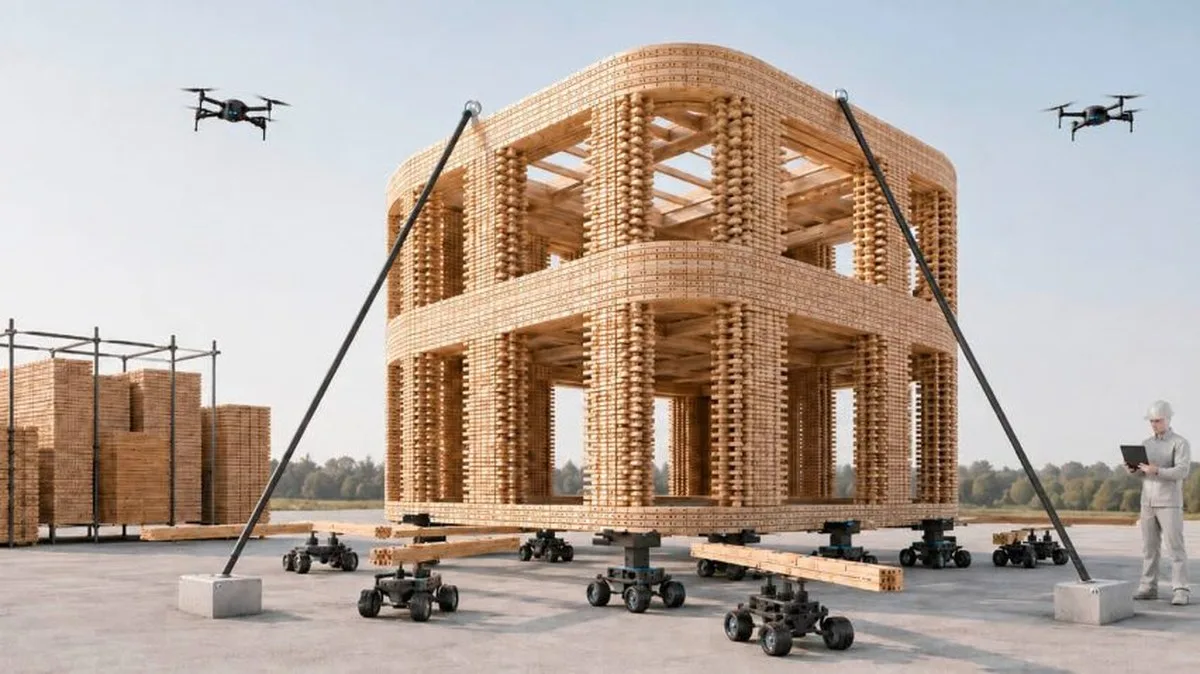 Foster & Partners ve Akademik Kurumlar İş Birliğiyle Geliştirilen Robotik İnşaat Sistemi: SWIFT-Build