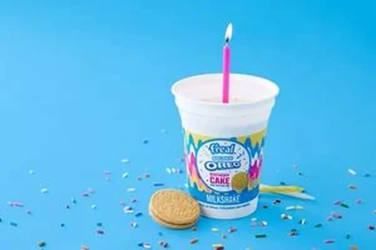 Oreo ve f’real İş Birliğiyle Sınırlı Üretim “Golden Oreo Doğum Günü Pastası” Aromalı Milkshake