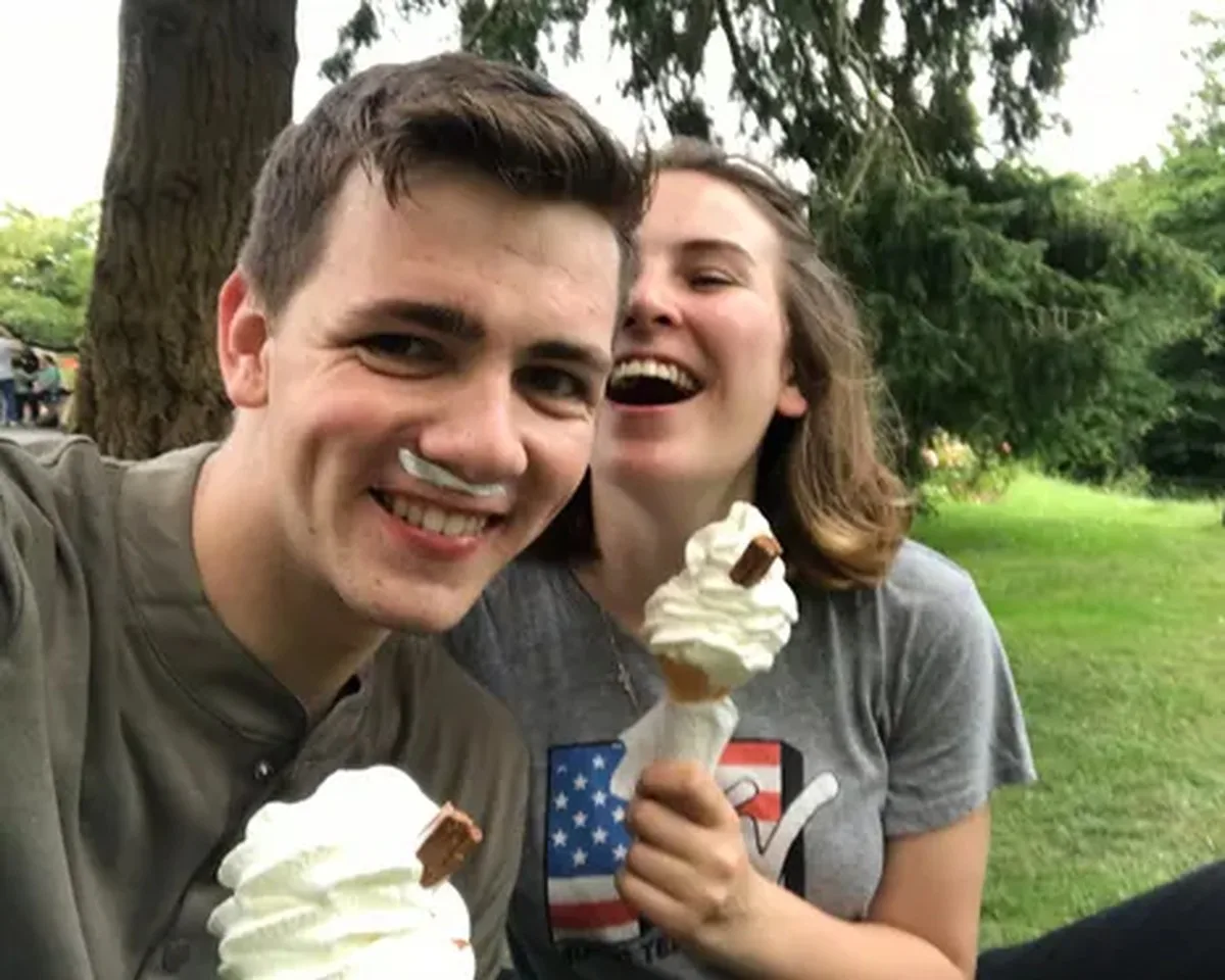 Jack and Stephanie Casey at Blarney Castle in Ireland, 2017.