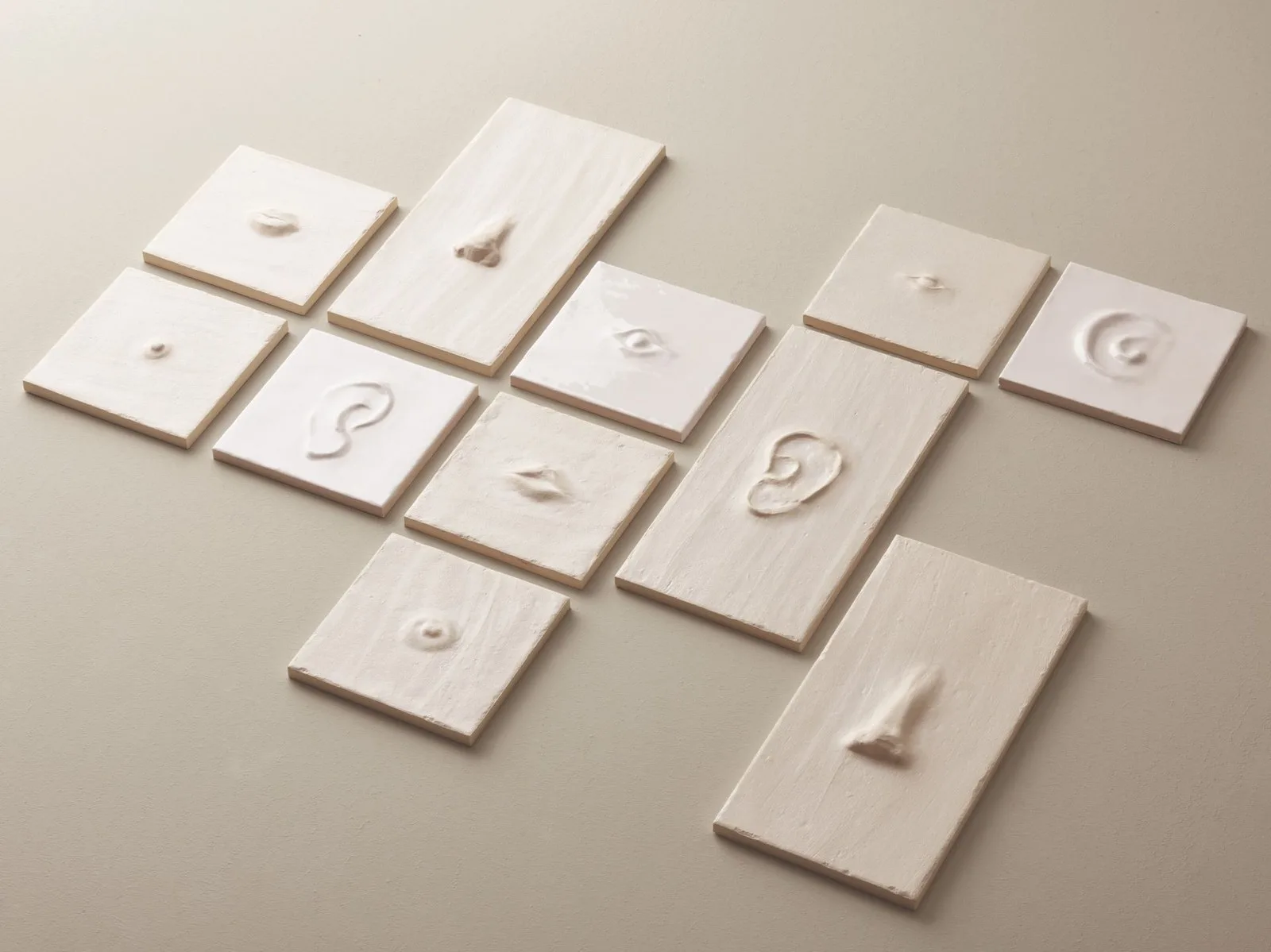 Mutina tiles by Faye toogood in neutral tones 