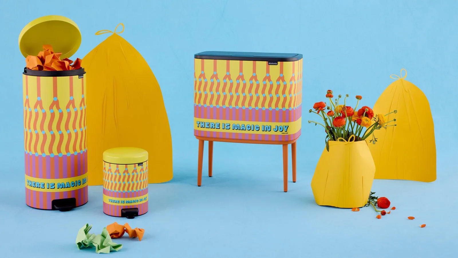 Yinka Ilori, Brabantia için günlük eşyaları renklendirdi