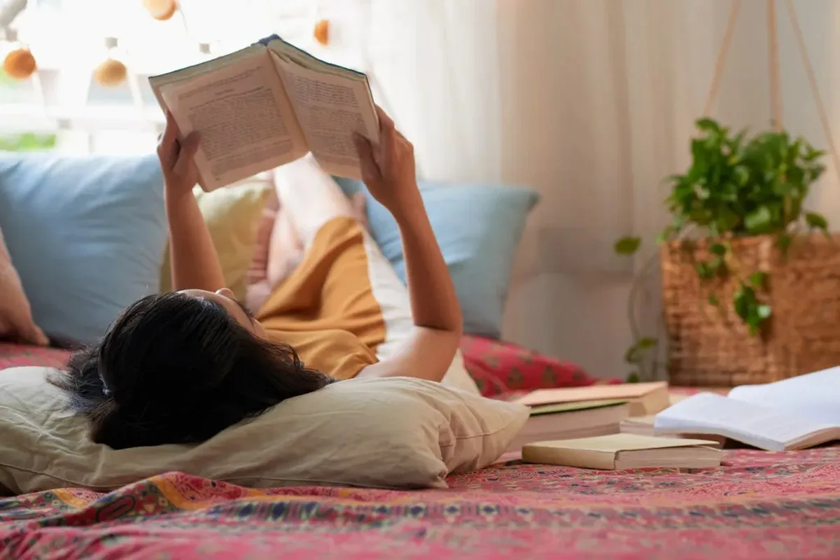 a person reading