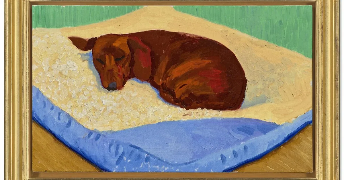 $3 Milyonluk Nadir David Hockney Tablosu Köpeğine Dair; Christie’s Londra’da Müzayedeye Çıkıyor